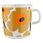 Marimekko Oiva - Tazza Unikko, 4 dl, bianco - caramello - arancione