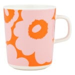 Marimekko Oiva - Unikko muki, 2,5 dl, valkoinen - vaaleanpunainen - oranssi