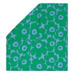 Marimekko Housse de couette Unikko, 200 x 200 cm, bleu clair - vert