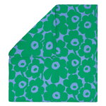 Marimekko Housse de couette Unikko, 225 x 220 cm, bleu clair - vert