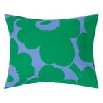 Marimekko Unikko tyynyliina, 50 x 70-75 cm, vaaleansininen - vihreä