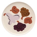 Marimekko Oiva - Kukasta Kukkaan plate, 20 cm, stoneware-plum-bronze-terracotta