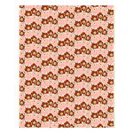 Marimekko Mini Unikko cotton fabric, natural white - pink - chestnut - green