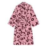 Marimekko Pieni Unikko bathrobe, plum - light pink