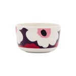 Marimekko Oiva - Unikko kulho 2,5 dl, valkoinen - luumu - karpalo - vaaleanpunainen