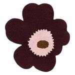 Unikko bathroom mat, plum - pink - toffee