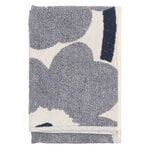 Marimekko Unikko bath towel, 70 x 150 cm, off-white - blueberry