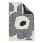 Marimekko Unikko guest towel, 30 x 50 cm, off-white - blueberry