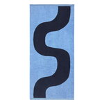 Seireeni bath towel, light blue - dark blue