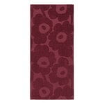 Marimekko Unikko Solid bath towel, 70 x 150 cm, burgundy