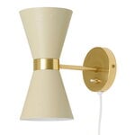 Wall lamps, Collector wall lamp, crème, White