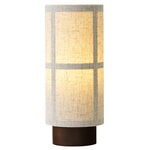 Hashira portable table lamp, raw linen