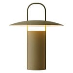 Ray portable table lamp, dusty green