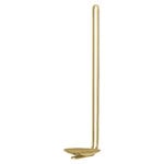 Clip wall candle holder, 34 cm, brass