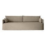 Sofas, Offset 3-Sitzer Sofa mit losem Bezug, Mohnsamen, Beige