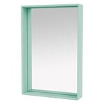 Bathroom mirrors, Shelfie mirror, 46,8 x 69,6 cm, 143 Caribe, Green