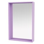 Bathroom mirrors, Shelfie mirror, 46,8 x 69,6 cm, 164 Iris, Purple