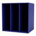 Shelving units, Montana Mini module with vertical divisions, 135 Monarch, Blue