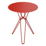 Tavoli da patio, Tavolo Tio, 60 cm, alto, rosso puro, Rosso