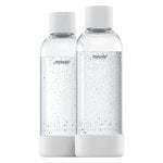 Gasatori per acqua, Bottiglia Mysoda da 1 L, 2 pz, bianca