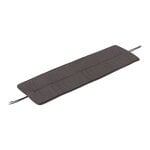 Cushions & throws, Linear Steel bench seat pad, 110 cm, dark grey, Gray