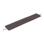 Cushions & throws, Linear Steel bench seat pad, 170 cm, dark grey, Gray