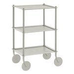 Kitchen carts & trolleys, Flow trolley, 3-layer, grey, Gray