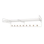 Wall coat racks, Bill hat rack, L, white, White