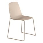 Dining chairs, Maarten chair, sled base, taupe, Beige