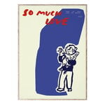 Julisteet, So Much Love Chicken juliste, 30 x 40 cm, Valkoinen