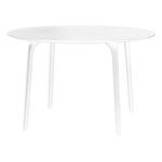Tables de salle à manger, Table ronde First, 120 cm, blanc, Blanc