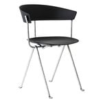 Dining chairs, Officina chair, galvanized, black, Black