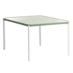 Coffee tables, Tambour low table, 73 cm, white - green, White