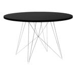 Matbord, XZ3 bord, 120 cm, krom - svart, Svart