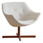 Mandariini chair, chestnut oak - offwhite Orsetto 011