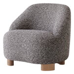 Armchairs & lounge chairs, Margas LC1 lounge chair, oiled oak - Zero 0011, Grey