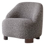 Armchairs & lounge chairs, Margas LC1 lounge chair, walnut - Zero 0011, Grey
