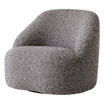 Margas LC2 lounge chair, swivel, black - Zero 0011
