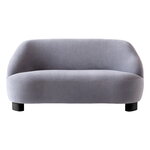 Sofas, Margas LC3 2-Sitzer-Sofa, Eiche schwarz lackiert - Gentle 133, Schwarz