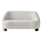 Sofas, Margas LC3 2-seater sofa, black lacquered oak - Karakorum 001, White