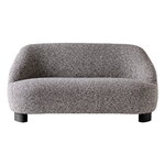 Sofas, Margas LC3 2-seater sofa, black lacquered oak - Zero 0011, Black