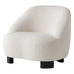 Armchairs & lounge chairs, Margas LC1 lounge chair, black lacquered oak - Karakorum 001, White