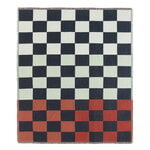 Marimekko Plaid Kukko ja Kana, 130x170 cm, bianco - blu - rosso arancio