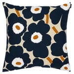 Marimekko Fodera cuscino Pieni Unikko, 50x50 cm, marrone-nero-rosso-bianco