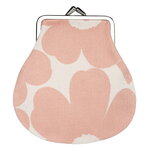 Accessories, Mini Unikko Pieni Kukkaro purse, cotton - pink, Natural