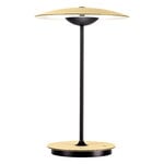 Lighting, Ginger 20 M table lamp, brushed brass - white, Black