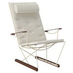 Armchairs & lounge chairs, Spark lounge chair, ivory - walnut s.beech -Ruskin Quill 7757-10, Grey