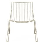 Outdoor lounge chairs, Tio easy chair, ivory, White