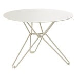 Terassipöydät, Tio pöytä, 60 cm, matala, ivory, Valkoinen