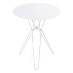 Terassipöydät, Tio pöytä, 60 cm, korkea, valkoinen, Valkoinen